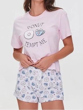 NWT Forever 21 Donut Tempt Me Sleep Shorts | Sz S